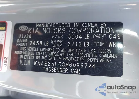 2021 Kia Stinger Gt from USA, damaged, VIN KNAE35LC3M6096724